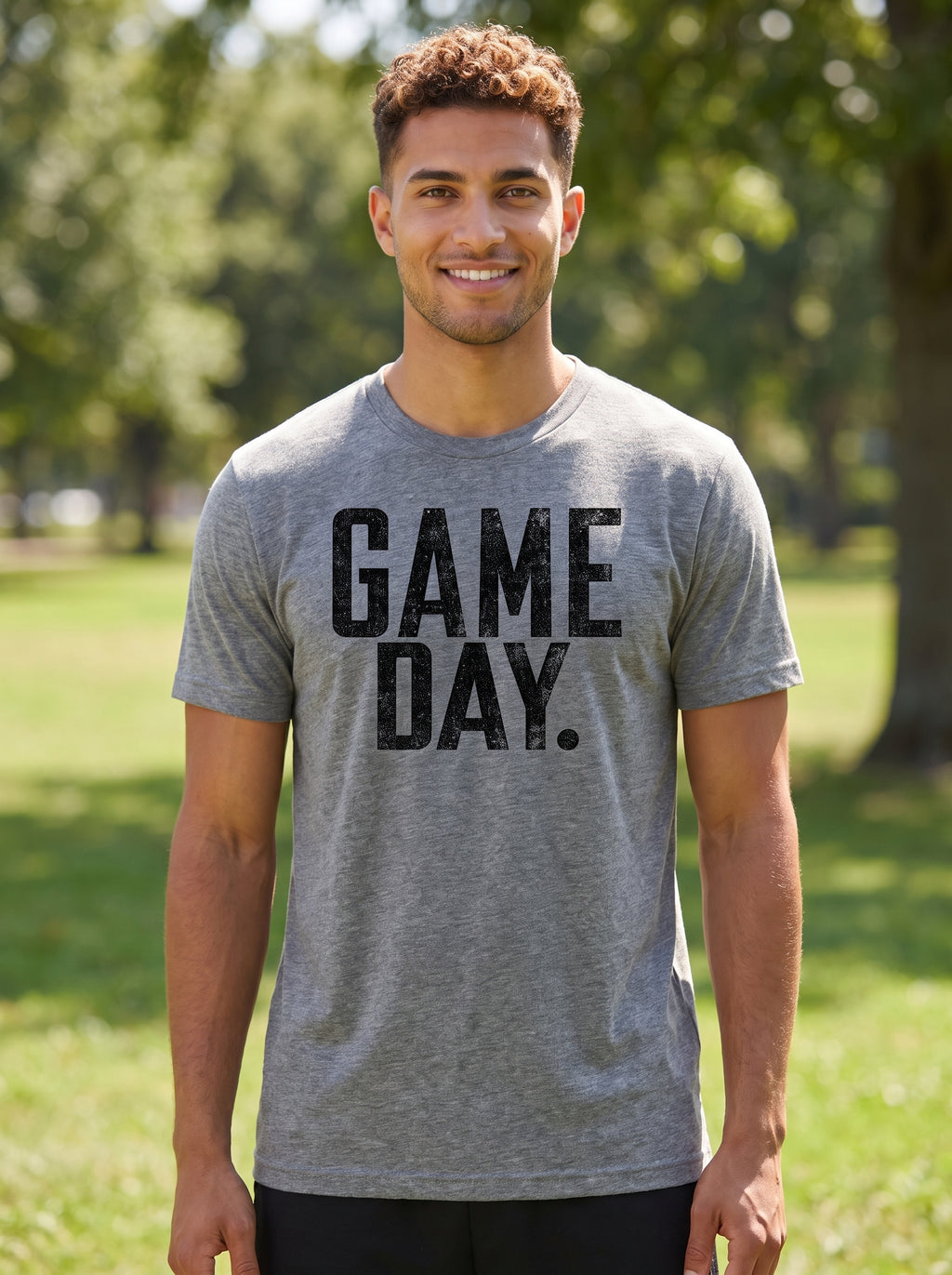 'Game Day' Short Sleeve Tee - Gray